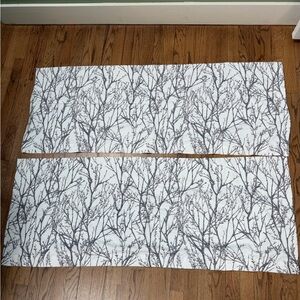 Set of three 52x18 curtains